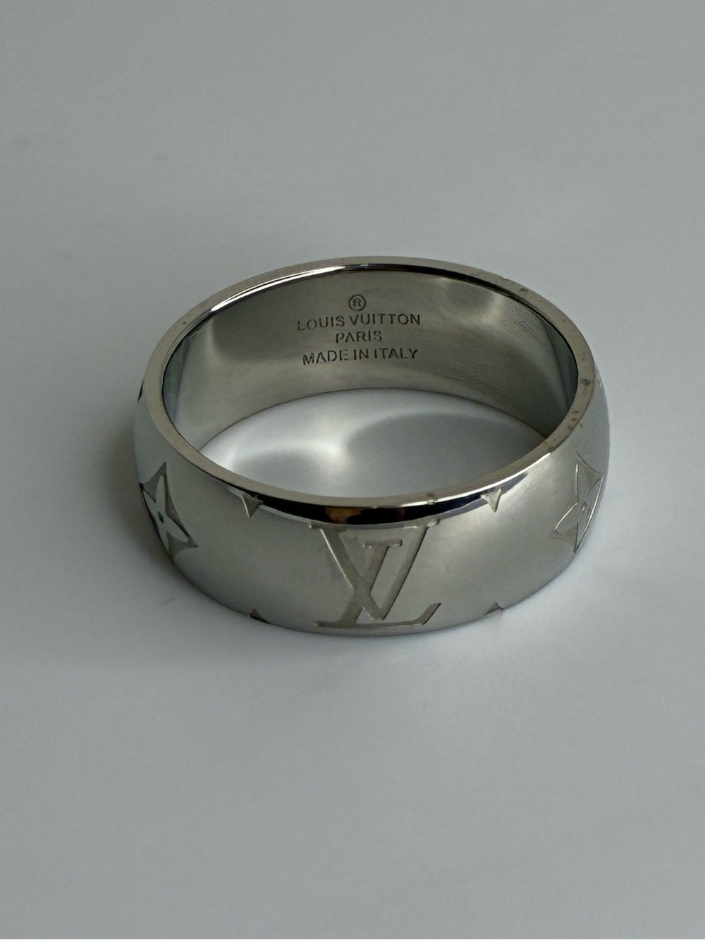 Vintage Silver Engraved Band Ring - Size 11